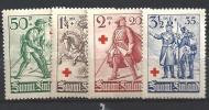 Finlande 1940 N° 214/217 Neufs** MNH Surtaxe Croix Rouge, Soldats Finlandais - Unused Stamps
