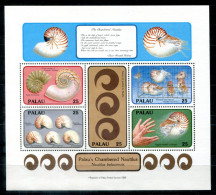 PALAU Block 5, Bl.5 Mnh - Nautilusmuschel, Nautilus Shell, Coquillage - PALAOS - Palau