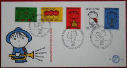 FDC E100 100 Child Welfare Kinderzegels Enfant NVPH 932-936 1969 Without Address NEDERLAND NIEDERLANDE NETHERLANDS - FDC