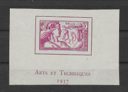 Wallis Und Futuna 1937 Weltausstellung Mi.Nr. 79 Aus Block Ungebraucht   - Unused Stamps