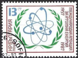 BULGARIE -  Modèle Atomique  30 Ans Agence Internationale De L'énergie Atomique (MAGATE / AIEA) - Atomenergie