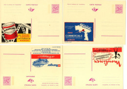 BELGIQUE- LOT DE 4 ENTIERS POSTAUX PUBLIICITAIRES -ANNEE 1973 - Postcards 1871-1909