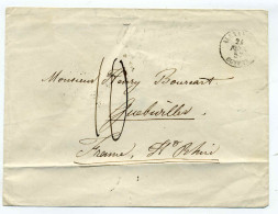 T15 ALEXANDRIE  EGYPTE ( Période Frnaçaise ) / Taxe Manuscrite 10c / 1857 / Pour La France - 1849-1876: Classic Period