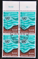 NATIONS-UNIES 1971 - Office De Genève N°15 - Bloc De 4 - Oblitérés