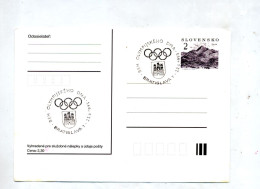 Carte Postale 2 Krivan Cachet Bratislava  Jeu Olympique - Postkaarten