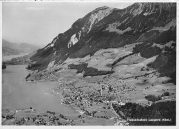 CPSM- LUNGERN - Flugaufnahme - Vue Aérienne  SWISSAIR- Phot. J. Gaberell N° F1020_ Ann.50_SUP**2 Scans - Lungern