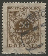 POLOGNE / TAXE N° 75 OBLITERE - Postage Due