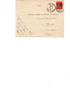 LETTRE  AFFRANCHIE  FRANCHISE MILITAIRE  N° 5  OBLITERATION CAD BOUGIE -CONSTANTINE - ALGERIE 1930 - Sellos De Franquicias Militares