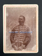 Photographie Ancienne Portrait D'un Militaire Chasseur à Cheval - Guerre, Militaire