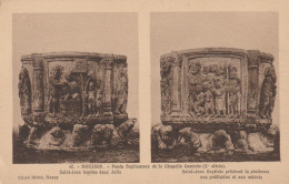 JUDAÏCA . MOUSSON (54) Fonds Baptismaux De Chapelle Centrale.  St Jean: 1/ Baptise Deux Juifs 2/ Prêchant Pénitence  " - Judaisme