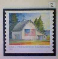 United States, Scott #5686, Used(o), 2022, Flags On Barns, Presort (10¢), Multicolored - Usados