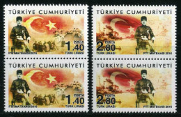 Türkiye 2016 Mi 4257-4258 MNH Kut-ül Amare Victory, 100th Anniv, WW1, Battle, Flag, Battlefield [Pair] - Nuevos