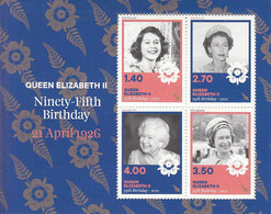 2021 New Zealand QEII 95th Birthday Souvenir Sheet MNH @ BELOW Face Value - Unused Stamps