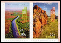 Australia 2010: 2 Val. Patrimonio Mondiale Autoadesivi / World Heritage Sites, 2 Self-adhesive Stamps ** - Mint Stamps