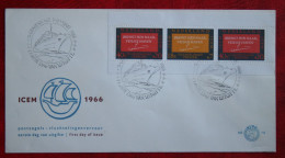 FDC E78a 78a Blok ICEM NVPH 858 1966 Without Adress NEDERLAND NIEDERLANDE NETHERLANDS - FDC