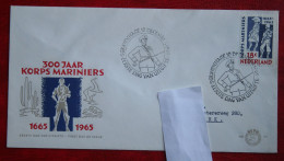 FDC E77 77 Mariniers Soldiers NVPH 855 With Typed Address 1965 NEDERLAND NIEDERLANDE NETHERLANDS - FDC