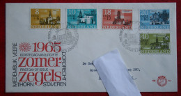 FDC E74 74 Zomerzegels Sommer Summer Welfare NVPH 842-846 1965 With Typed Address NEDERLAND NIEDERLANDE NETHERLANDS - FDC