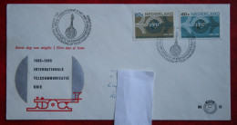 FDC E73 73 ITU I.T.U. NVPH 840-841  1965 With Adress NEDERLAND NIEDERLANDE NETHERLANDS - FDC