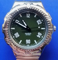 SWATCH-IRONY-SCUBA-CAMOUFLAGE+VINTAGE+WRIST+WATCH+1996 - Horloge: Antiek