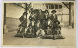 Scouting Chile Association Former Girl Guides Photo Postcard From 1930s Historic Image - Scoutisme