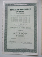 Compagnie Industrielle Du Rupel - Bruxelles - Capital Social 11 000 000 - Action - 1962 - Industrie