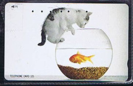 Télécartes Carte Telephonique Phonecard Japon Japan  Telecarte Theme Chat - Katzen