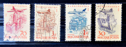 HONGRIE Poste Aérienne - Lot De 4 Timbres Oblitérés - Used Stamps