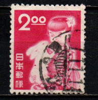 GIAPPONE - 1952 - Girl And Rabbit - 9th Prize (lottery) - USATO - Oblitérés