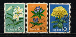 GIAPPONE - 1961 -  Flowers - USATI - Used Stamps