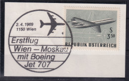 AUSTRIA 1969 - Erstflug Wien - Moskau - ANK 216 - Eerste Vluchten