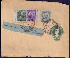 BRAZIL - FRONT NEWSPAPER BANDELORA To Stuttgart - 1910 - Storia Postale