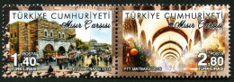 Türkiye 2016 Mi 4246-4247 MNH Egyptian Bazaar, Istanbul | Architecture, Historical Bazaars, Markets, Tourism - Nuevos