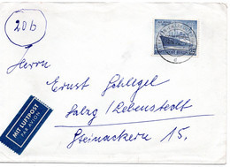 57268 - Berlin - 1955 - 25Pfg MS Berlin EF A LpBf BERLIN -> Salzgitter - Boten