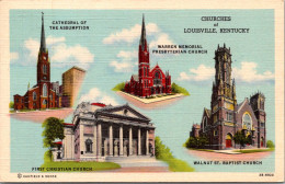 Kentucky Louisville Churches 1944 Curteich - Louisville