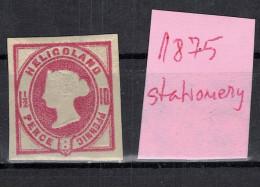CHCT9 - 1 1/2 Pence, Stationery Cut Out, 1875, Helgoland, Heligoland, Germany - Helgoland