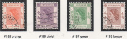 Hong Kong - #185-88 - Used - Oblitérés