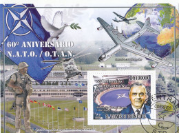 2009 Sao Tome And Principe Stamp The 60th Anniversary Of NATO  S/S Cancel - NATO