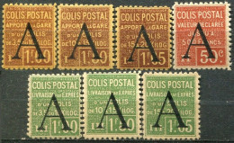 FRANCE - Y&T Colis Postaux N° 81-87 * - Neufs