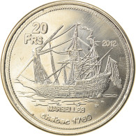 Monnaie, France, 20 Francs, 2012, Bassas Da India, SPL, Cupro-nickel Aluminium - Otros & Sin Clasificación