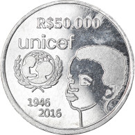 Monnaie, CABINDA, 50000 Reais, 2016, Unicef, SPL, Aluminium - Angola