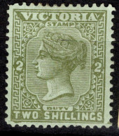 Vic 1885 SG303 Two Shillings 2/- Olive-green On Pale Green (NB NOT The Common Apple-green On White) Cat. £50.00 Mint - Neufs