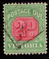 Vic 1897-99 Postage Due 2d Pale Scarlet And Yellow Green SG D13 (#2) Cat £2.5 - Used Stamps