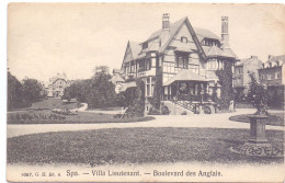 CP - Spa - Villa Lieutenant - Boulevard Des Anglais - Spa