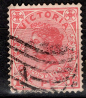 1901 SG 385bb One Penny Rose-red, WATERMARK SIDEWAYS.  RARE.  Cat £75.00 - Oblitérés