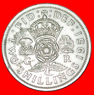 * LAST TYPE 1949-1951:UNITED KINGDOM  2 SHILLINGS FLORIN 1951! GEORGE VI (1937-1952)! BRITAIN·  LOW START · NO RESERVE! - J. 1 Florin / 2 Shillings