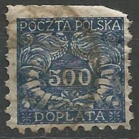 POLOGNE / TAXE N° 31 OBLITERE - Portomarken