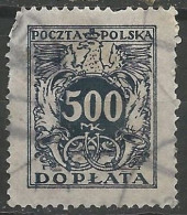 POLOGNE / TAXE N° 48 OBLITERE - Strafport