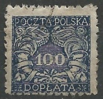 POLOGNE / TAXE N° 29 OBLITERE - Postage Due