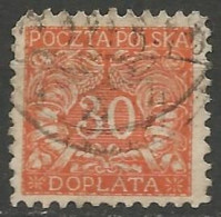 POLOGNE / TAXE N° 18 OBLITERE - Taxe