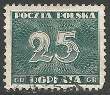 POLOGNE / TAXE N° 101 OBLITERE - Strafport